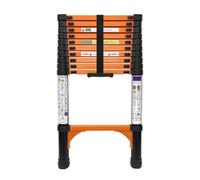 Escalera Telescópica Extensible Plegable Negro 3,2 Metros
