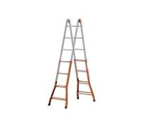 Escalera Telescópica Gierre De Acero Pintada Gigante MT. 4,82