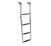 Escalera Telescópica para, Escalera Extensible para Muelle, Escalera de Plegable para Bote Auxiliar Y Yate, 4 Pasos
