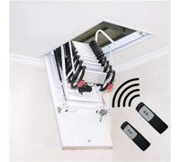 Escalera telescópica para loft, elevador eléctrico para acceso al ático, escaleras colgantes que ahorran espacio para un fácil almacenamiento