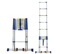 Escalera telescópica para tienda de campaña de techo, extensión de aluminio, desván ático, plegable portátil con alta capacidad
