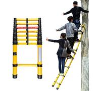 Escalera telescópica Plegable: diseño Ligero y Aislado Que Ahorra Espacio para Trabajos eléctricos en techos de viviendas. Portátil y fácil de Guardar proy