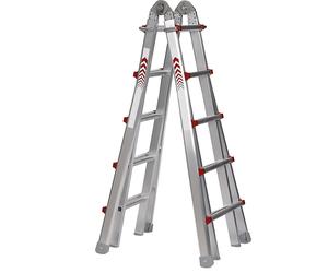 Escalera telescópica plegable escalera tipo tijera, escalera de mano, escalera extensible y escalera para escaleras de obra en una sola