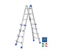 ESCALERA TELESCÓPICA TRANSFORMABLE MARCHETTI ALUMINIO ALTURA MÁX. 6,30 METROS