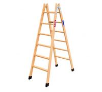 Escalera Tijera Doble Acceso Madera TM-DA 6x2