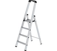 Escalera tipo tijera de peldaños planos, ascenso por un lado eurokraft pro, modelo estándar
