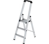 Escalera tipo tijera de peldaños planos, ascenso por un lado eurokraft pro, modelo estándar