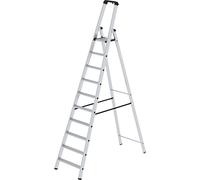 Escalera tipo tijera de peldaños planos, ascenso por un lado eurokraft pro, modelo estándar