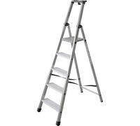 Escalera tipo tijera transitable por un lado con peldaños extra profundos