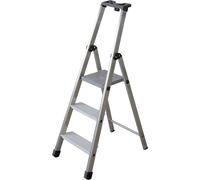 Escalera tipo tijera transitable por un lado con peldaños extra profundos