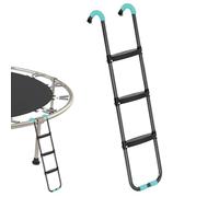 Escalera universal para cama elástica - Escalones de acero antideslizantes de 2/3 peldaños para camas elásticas redondas y rectangulares, seguro y accesorio para diversión al aire libre