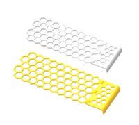 Escaleras De Abejas Flotantes, 2 Piezas Isla De Abejas Flotantes En Formar De Colmena para Beber, Equipo De Alimentación De Baño De Abejas para Baño De Aves, Mariposa (Amarilla + Blanca)