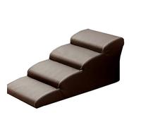 Escaleras de Acceso for Perros 4 escalones for Subir a Camas Altas for Gatos y Mascotas en casa o Viajes portátiles, rampas for con Capacidad 50 kg(Coffee)