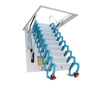 Escaleras de ático Escalera desplegable for ático de Techo, Escalera Plegable de extensión for Loft, Ahorro de Espacio, for Uso Interior y Exterior Escalera desván(80 * 80cm)