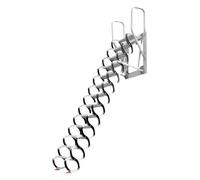 Escaleras de ático Escalera for ático, Sistema desplegable, Escalera Plegable montada en la Pared, Ahorro de Espacio, for el hogar, Interior y Exterior Escalera desván(2.75-3m)