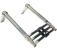 Escaleras de baño telescópicas de 3 peldaños para muelles, Ideales para embarcacricadas en Acero Inoxidable 304 de Alta Resistencia, con Montaje Superior. Capacidad de Carga: 200 kg/440 lbs.