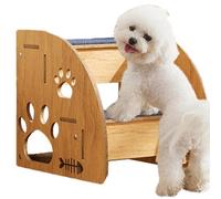 Escaleras de cama para gatos - Escaleras medianas para perros, escaleras altas para perros | Escaleras para gatos de cama alta para personas mayores, convenientes escaleras de madera antideslizantes