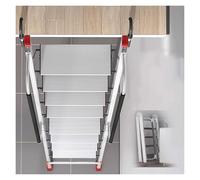 Escaleras de emergencia con peldaños extra anchos y barra de agarre para montaje seguro en el suelo, litera o acceso a la azotea