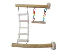 Escaleras de juguetes para loros para pájaros, juguetes para loros, hamaca oscilante, puente, juguetes para masticar, hamaca de cacatúa, columpio de madera, ramas, suministros para pájaros