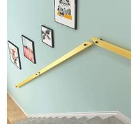Escaleras de Madera Barandillas Kit Completo Barandillas de Escaleras Barandillas de Escaleras Montaje en la Pared Corredor Soporte Barra Seguridad Barandillas para Ancianos/Yellow/180Cm