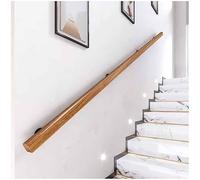 Escaleras de madera para interiores y exteriores, 120 cm con kit de montaje para el hogar, jardín, jardín de infantes, loft y porche barandilla de seguridad