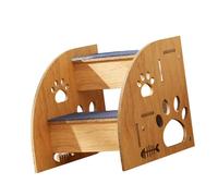 Escaleras De Madera para Mascotas para Gatos Perros Pequeños Y Mascota De Edad Avanzada con Superficies Alfombra No Litigantes Un Alcance Seguridad Alto Sofá Cama Madera Pasos