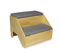 Escaleras de Mascotas de Madera con Almacenamiento y Alfombrilla extraíble, Escalera de Mascotas de 2/3/4 Pasos para Perros pequeños medianos Grandes Gatos de Gatos Altos, Ventana de Dormitorio de