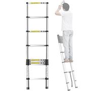 escaleras de Tijera， Escalera telescópica Multiusos F de 6, 5, 3, y 2,7 m (20 pies, 16, 12, 10, 9, pies), extensión Aluminio for techos(6.6m/21.6ft)