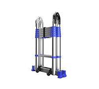 Escaleras Escalera telescópica, Escalera extensible, Escalera extensible, Escalera extensible multiusos, Escaleras telescópicas de aluminio livianas, Escalera extensible telescópica antideslizante de