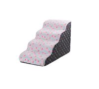 Escaleras for Mascotas for Perros pequeños y Gatos - Rampa de Espuma con inclinación de 35 Grados, Lavable Antideslizante for sofá Cama, Escalera for Cachorros y Mascotas Mayores(A,Fourth Order)