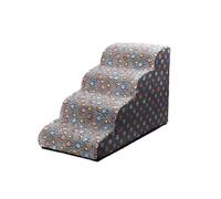 Escaleras for Mascotas for Perros pequeños y Gatos - Rampa de Espuma con inclinación de 35 Grados, Lavable Antideslizante for sofá Cama, Escalera for Cachorros y Mascotas Mayores(G,Fourth Order)