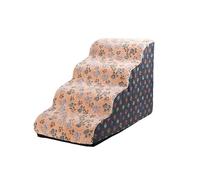 Escaleras for Mascotas for Perros pequeños y Gatos - Rampa de Espuma con inclinación de 35 Grados, Lavable Antideslizante for sofá Cama, Escalera for Cachorros y Mascotas Mayores(C,Fourth Order)