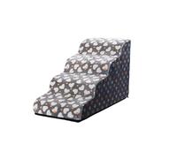 Escaleras for Mascotas for Perros pequeños y Gatos - Rampa de Espuma con inclinación de 35 Grados, Lavable Antideslizante for sofá Cama, Escalera for Cachorros y Mascotas Mayores(F,Fourth Order)