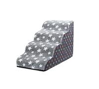 Escaleras for Mascotas for Perros pequeños y Gatos - Rampa de Espuma con inclinación de 35 Grados, Lavable Antideslizante for sofá Cama, Escalera for Cachorros y Mascotas Mayores(D,Fourth Order)
