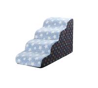 Escaleras for Mascotas for Perros pequeños y Gatos - Rampa de Espuma con inclinación de 35 Grados, Lavable Antideslizante for sofá Cama, Escalera for Cachorros y Mascotas Mayores(B,Fourth Order)