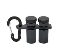 Escaleras - Material duradero de aleación de aluminio, diseño plano hexagonal para una abrazadera precisa, tornillos de pulgar de óxido negro para un ajuste fácil, ideal para chorro longitudinal de