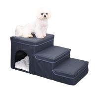 Escaleras para animales - Rampa antideslizante para mascotas con baúl de almacenamiento - Escalera para cama alta, para perros pequeños, medianos, grandes, gatos mayores, cachorros, sofá,