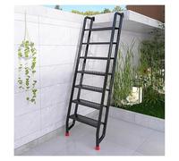 Escaleras para Áticos,Escalera de Ático, Escalera del ático for tejados, sótanos, Ventanas de Acero for sótanos, Escape de pozos(6 Steps 175cm (5.7ft))
