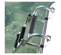 Escaleras para Barcos Plegables de 4 peldaños y Desmontables, de Acero inoxidablontables, de Acero Inoxidable, para muelles, pontones, Yates y Piscinas. Capacidad de Carga: 200 kg (440 lbs).