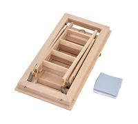 Escaleras para casa de muñecas, Escalera Plegable en Miniatura de Madera para Casas de muñecas a Escala 1:12, Material de Abedul con Acabado Liso, Accesorio de fácil instalación