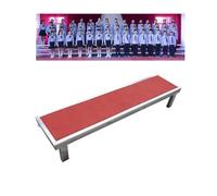 (Escaleras para Coro de 1/2/3 Niveles, tarimas para Escenario, Bodas, Iglesias, podio, Ceremonia de premios, Taburete, Plataforma para Sala de conciertos (128x30x20cm 50.4"x11"))