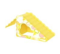 Escaleras para hámsters con forma de queso, para hámsters, 2 en 1, juguetes antideslizantes para enriquecimiento, jaula, rosicchio, cría ratones y reptiles