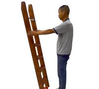 Escaleras para literas, Escalera de Madera para niños y Ancianos, Escalera de Repuesto para litera de Caravana con peldaño Ancho y 2 Ganchos, Altura de 90 cm, Escalera Lateral en ángulo (mar