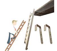 Escaleras para literas, Escalera de Madera para niños y Ancianos, Escalera de Repuesto para litera de Caravana con peldaño Ancho y 2 Ganchos, 3 4 pies 5 6 '7 8 pies de Alto, Escalera Lateral