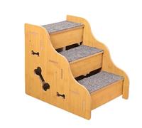 Escaleras para mascotas: escalones para cama para perros, rampa de escalada para cachorros de 45 cm, escalera de acceso a muebles de interior, escalón para mascotas cubierto con alfombra | Escalera de