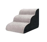 Escaleras para perros de 3 escalones: elegantes escaleras para perros de 3 escalones, escaleras para perros de larga duración | Rampa para perros plegable, desmontable, lavable, de 3 escalones, para s