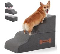 Escaleras para perros de 4 escalones para perros pequeños y gatos para subir a camas altas, sofá o coche, las mascotas pueden subir, sentarse, acostarse o posarse para mirar las ventanas en la rampa