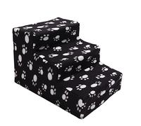 Escaleras para Perros, Escaleras de Mascotas de Trepidación Mascotas 3 Niveles No Resbalables Removibles para Pequeños Viejos Grandes Gatos, 17.7x13.7x12.2in