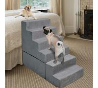 Escaleras para perros/escalones para perros/rampa para perros para camas altas de 29 pulgadas de alto, escaleras para perros de 6 escalones para sofá/cama de 25 a 30 pulgadas, escaleras para mascotas