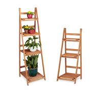 Escaleras para plantas estantería plegable interior marrón escalera para plantas